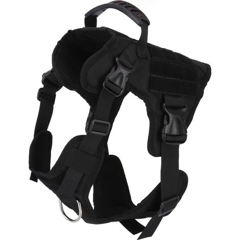 Gilet Dressage Chien - Nylon 1000D Imperméable - Poignée De Contrôle Et Anneau En Métal - Pour Chien Moyen Et Grand (1/5)