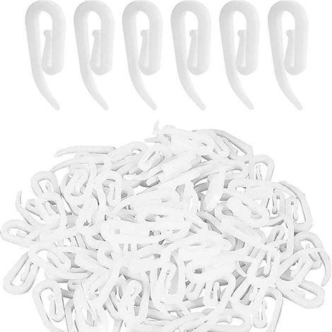 Cloud-Haken, 2,8 cm Gardinenhaken-Zubehör für den Einzelhandel, weiße Gardinenhaken aus POM-Kunststoff (20 Stück) (1/5)