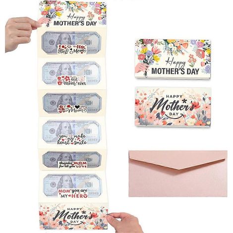 Faltbare Muttertags-Geldumschläge, Überraschungsgrußumschlag zum Muttertag (1/5)
