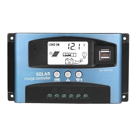 Solar Battery 40/50/60 / 100A Solar Charge Controller with USB LCD Display 12V 24V ABS User Manual(50A) (1/5)