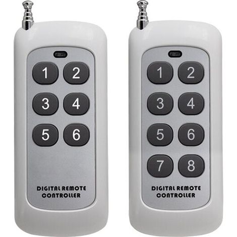 Ulisem 2PCS Drahtlose Fernbedienung RF 433MHz Sender für Garagentore, MP3-Player (1/4)
