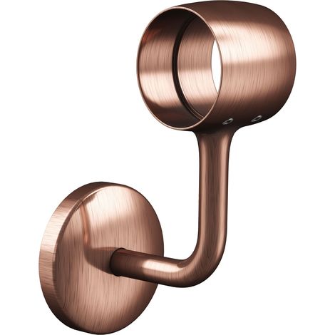 Rothley Antique Copper Staircase Handrail Wall Bracket 40mm