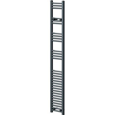 Pizarro Anthracite 1800mm x 300mm Straight Heated Towel Rail (1/5)