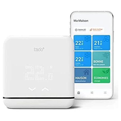 Tado Controllo Climatizzazione Intelligente V3+ Controllo condizionatore wifi – Compatibile con climatizzatori o pompe di calore dotati di telecomando a infrarossi – Gestione via app