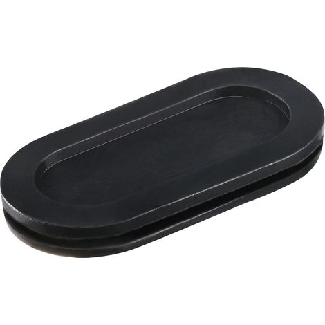 Passe fil Caoutchouc Œillet Passe câble Caoutchouc Protection Ovale Double Face Support Dimension 55 x 25mm 6Pcs (1/5)
