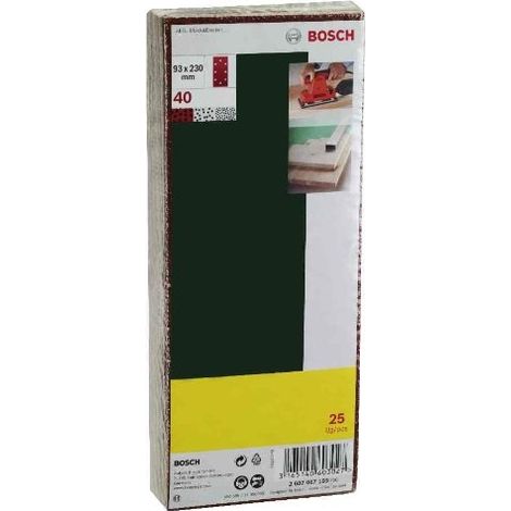 Bosch  Lijaset  para  lijadora  orbital  25  pzs  8  agujeros  93  x  230  mm  80  -  2607017099