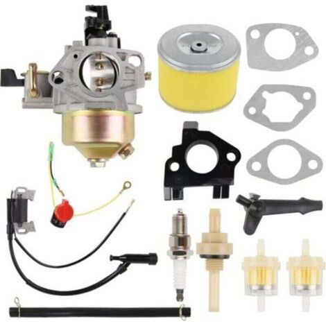 Kit Remplacement Carburateur Pour Tondeuse Honda GX340 GX390 11HP 13HP Avec Bobine Allumage Pièce N°16100-ZF6-V
