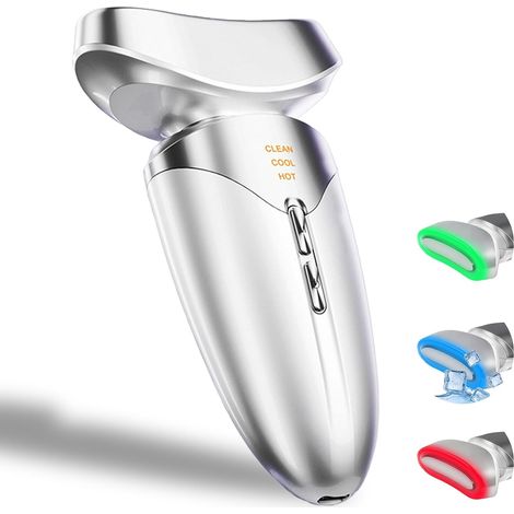 Facial massager,  Red light therapy for face and neck,  3-in-1 massage tool,  Face lifting device with hot and cold vibration technology,  Portable facial massager (1/5)