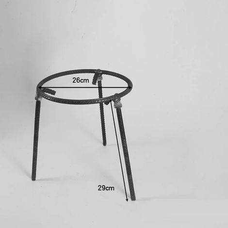 Réchaud de camping portable en acier, détachable, avec support triangulaire, pour barbecue et pique-nique, support pour casseroles, réchaud à bois et réchauds de cuisine portables. (1/5)