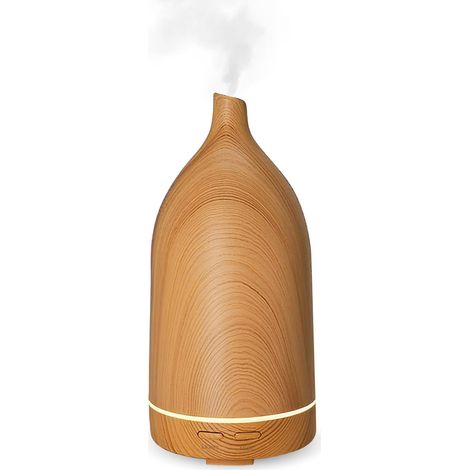 Diffuseur d'huile Essentielles, Electrique Diffuseur Huiles, Aromathérapie Diffuseur Silent 20dB, Diffuseur Parfum Maison sans BPA, avec LED, Humidificateur pour Chambre, Bureau, Salon-110ml (1/5)