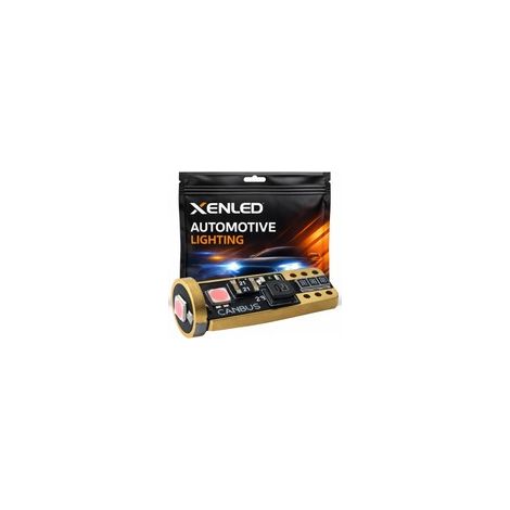 1 x AMPOULE W5W 3-LED Super Canbus 130Lms XENLED - ROSE (1/5)
