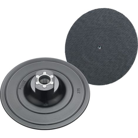 Plateau auto-grippant de ponçage 125 mm/filetage M14 pour meuleuse/polisseurs d'angle (1/2)