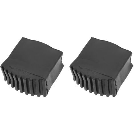 2Pcs/1 Paire de Coussinets de Remplacement en Caoutchouc Antidérapant pour Marches D'escalier, Semelle de Coussin en Caoutchouc Souple Noir 57X21mm