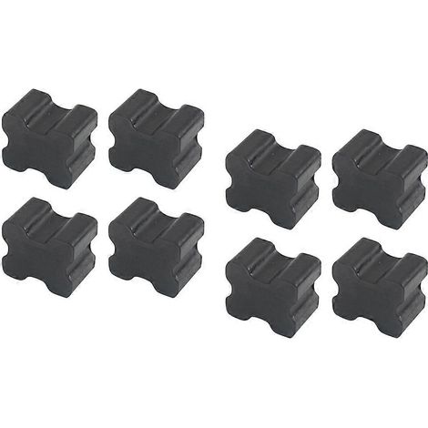 Juego de 8 insertos para muelles helicoidales de coche, muelles helicoidales, goma espiral negra reforzada. (1/5)