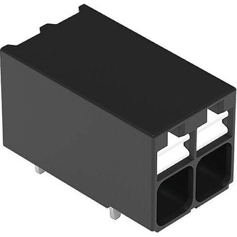 WAGO 2086-1202/300-000 Borne pour circuits imprimés 1.50 mm² Nombre de pôles 2 noir 1 pc(s) X514852