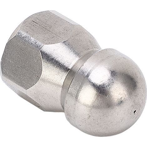 5000 PSI Hochdruckreiniger-Düse, Rohrreinigungsdüse, Edelstahl-Spüldüse, Kugelkopf, vorne 1, hinten 3 Löcher, G3/8 Zoll (1/5)
