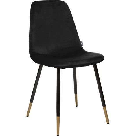 Sedia tyka in velluto nero - Atmosphera créateur d'intérieur (1/8)