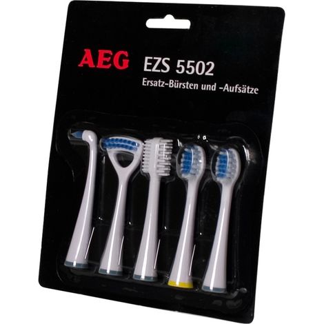 Lot de 5 accessoires de brosse à dents de rechange pour AEG EZS 5502