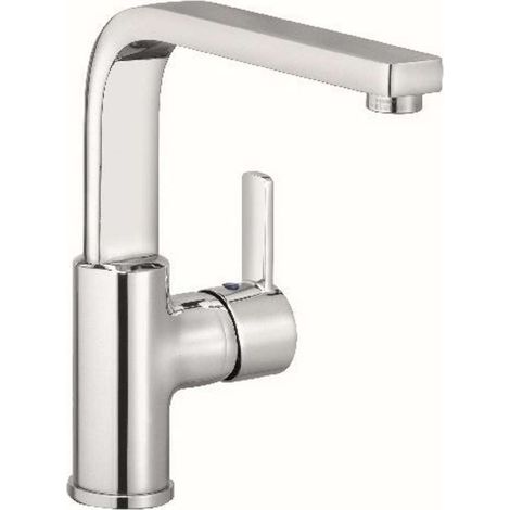 Kludi Zenta - Grifo monomando de lavabo con caño giratorio, cromo 420260575 (1/2)