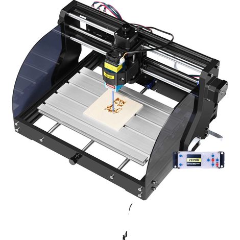 Machine de gravure, contrôle 3 axes, capacités de routeur CNC, 3018 PROM 15W Laser (1/2)