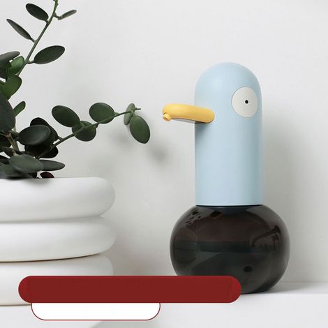 Nouveau produit : Distributeur de savon automatique avec capteur en forme de canard, design ludique, adapté aux enfants, distributeur automatique de gel hydroalcoolique moussant. (1/5)