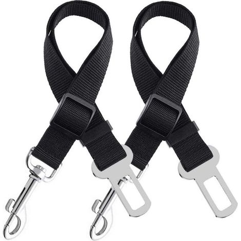 2 Pcs Harnais Voiture Chien Voiture Universel,Voiture Ceinture de Securite pour Chien Indéchirable Réglable (1/5)