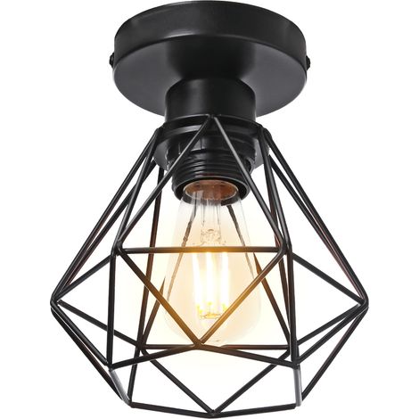 IP54 wasserdichte 12-W-LED-Deckenleuchte, schwarze Außenleuchte, Leuchtmittel nicht enthalten, 1 Stück (1/5)