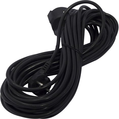 Prolongateur Schuko HO5VVF 5m - Noir - Chacon