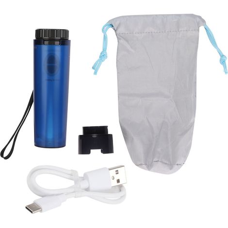Bidet de Voyage Électrique Portable pour Femme, Pulvérisateur à Main en Silicone Bleu