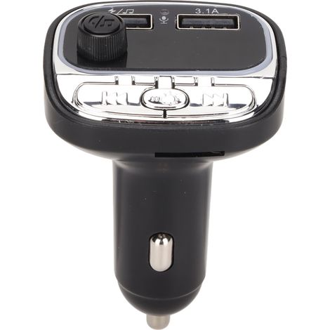 Émetteur FM Bluetooth Voiture avec Charge Rapide QC3.0, MP3 et Lumière d'Ambiance Colorée (1/5)