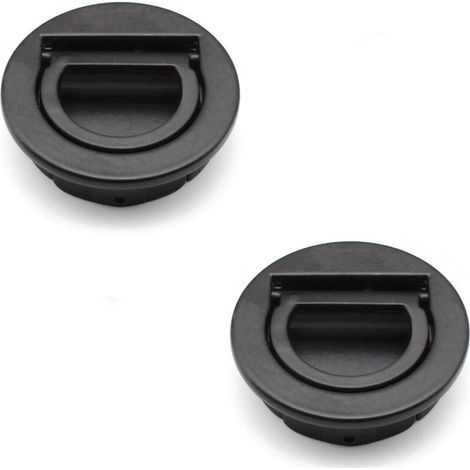 Stück schwarze, flächenbündige Luken für Boote, Schubladen und Schränke – Robuster 41,2 cm Marinegriff (1/5)