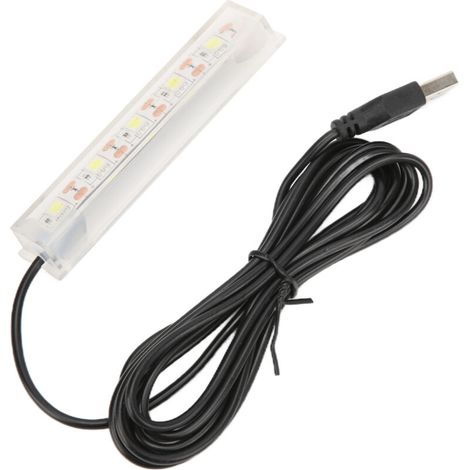 Lampe LED pour aquarium, petite lampe USB pour poissons betta, lumière blanche pour plantes d'aquarium d'intérieur (1/5)