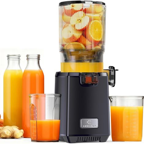1 Extracteur de Jus Lent, Ouverture 130 mm, Moteur 250W, Cuve 1,8 L, Fonction Inversion, Sans BPA, Pour Fruits et Légumes (1/5)
