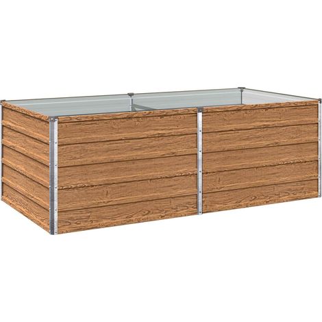 vidaXL Cama de Jardín Elevada Madera Marrón 160 x 80 x 55 cm (1/2)
