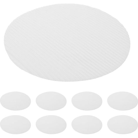 Papier sulfurisé double couche, antiadhésif, rond, ondulé, 18 cm (1/5)