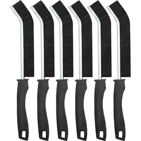Brosses À Joints À Poils Durs, Brosse Nettoyage Fine pour Joints De Carrelage, Coins, Rainures Et Interstices, Outil De Récurage pour Salle De Bain, Cuisine, Fenêtres Et Portes Coulissantes (1/5)