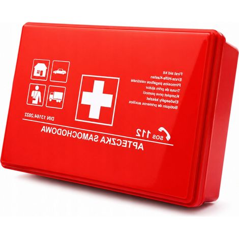 Trousse de premiers secours DIN 13164 en étui, norme européenne (1/5)