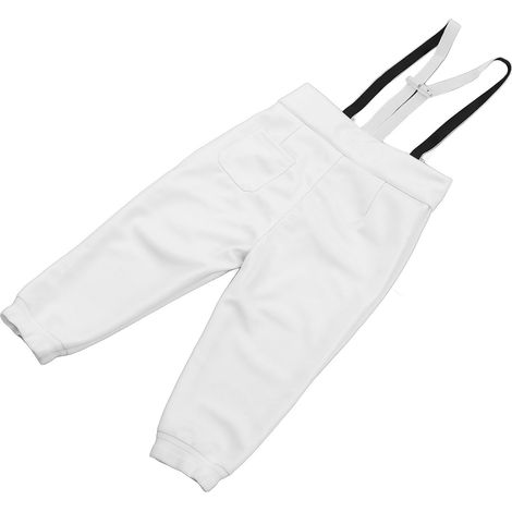 Pantalon d'escrime tissu anti-perforation 350N élastique couture fine certifié CFA professionnel entraînement taille 44 155-160cm 45kg (1/5)