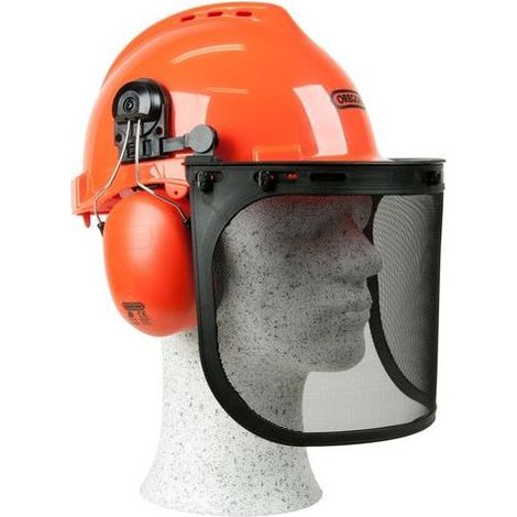 TAISHENGDA Kettensägen-Schutzhelm mit Gehörschutz und Stahlgittervisier (1/5)