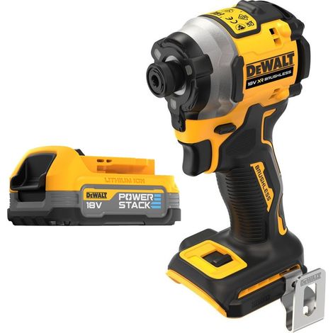Dewalt DCF850N 18v XR Brushless Ultra Compact Impact Driver + POWERSTACK Battery (1/5)