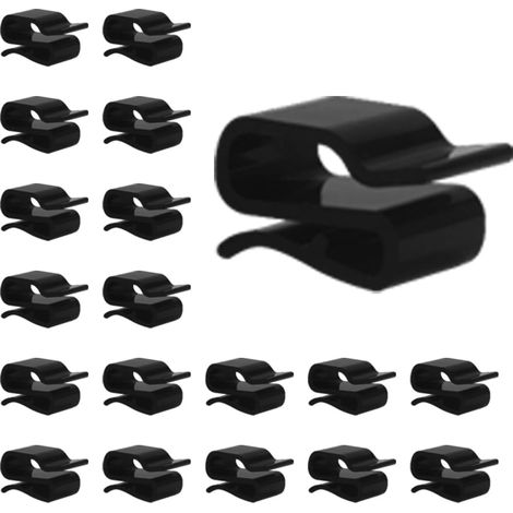 Abrazaderas para cables (60 unidades), bridas para cables, soportes para guirnaldas de luces (1/5)