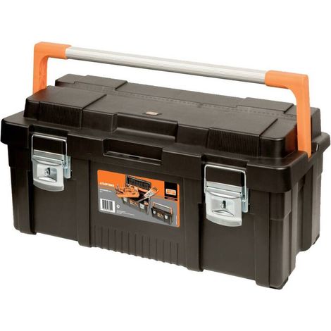[NEUWERTIG] B-Ware Bahco Werkzeugkoffer unbestückt Handwerker Koffer Kunststoff schwarz-orange (1/2)