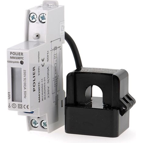 POLIER COMPTEUR D&039,ÉNERGIE WIFI 100A MONOPHASÉ TC - MM100TC (1/5)