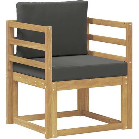 2 Stück Outdoor-Sofagarnitur Polyester Weiß und Anthrazit vidaXL