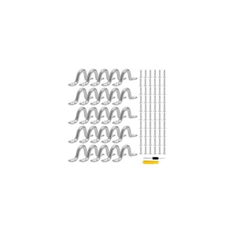 40 Pontet INOX, Acier Inoxydable Pontet avec 80 vis & 1 Tournevis pour Bateau et Kayak,Pont,Voile D'ombrage de Voiture,Grement de Cano (6 mm) (1/5)