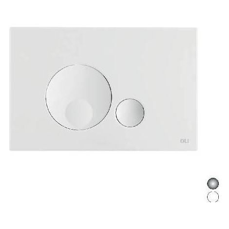 PLACCA DOPPIO SCARICO GLOBE Misura: Bianca