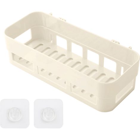 2 étagères ouvertes, ventouse forte, sans perçage, drainage, salle de bain cuisine (1/5)