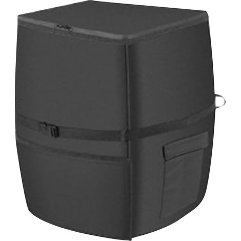 Couvre-pompe de chauffage à spa à bain à remous, pompe à chaleur extérieure recouverte, 16,93x14.96x21.26 pouces tissu en aluminium en aluminium, conception de fermeture à glissière, pour villa hôtels