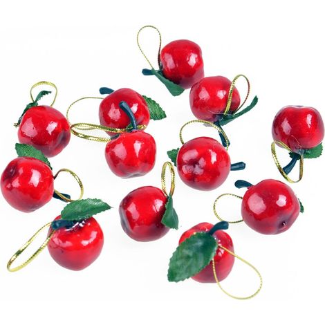 Adornos para árbol de Navidad Paradise Apples (8 unidades)