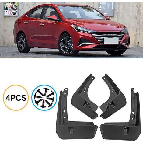 1 set. Color: Black. Material: ABS. Car mudguards/mudguards suitable for Hyundai ACCE. (1/4)